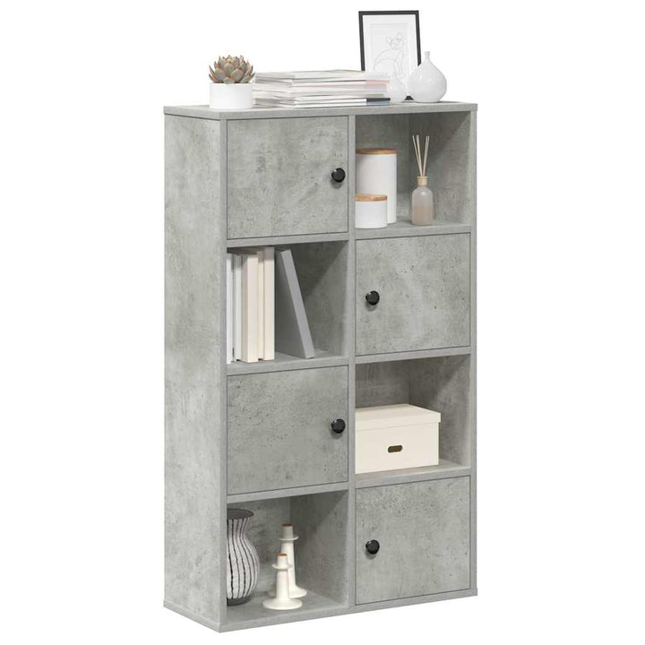 Bibliothèque 60X24X76,5 Cm Bois D'ingénierie Gris Béton