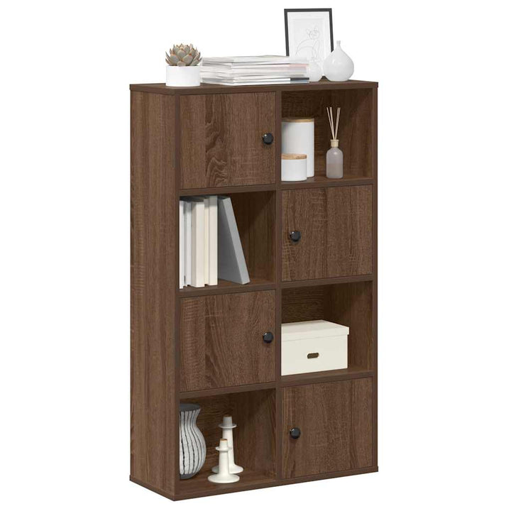 Bibliothèque 89X24X101,5 Cm Bois D'ingénierie Chêne Marron