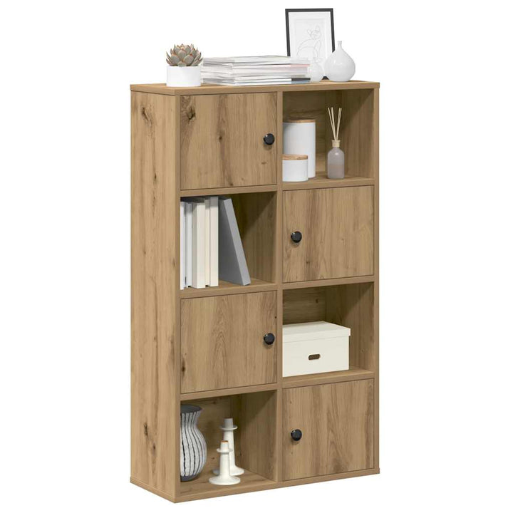 Bibliothèque 89X24X101,5 Cm Bois D'ingénierie Chêne Artisanal
