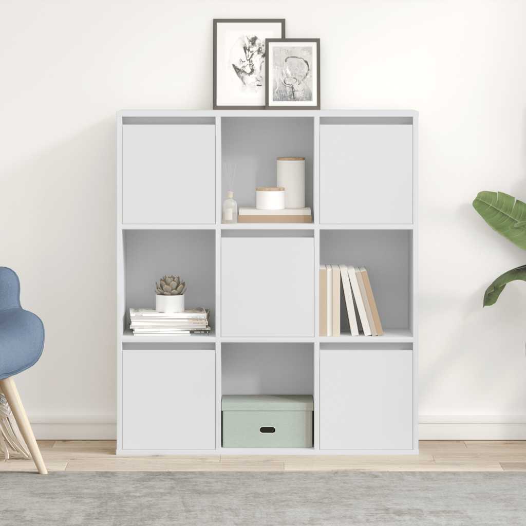 Bibliothèque 89X24X101,5 Cm Bois D'ingénierie Blanc