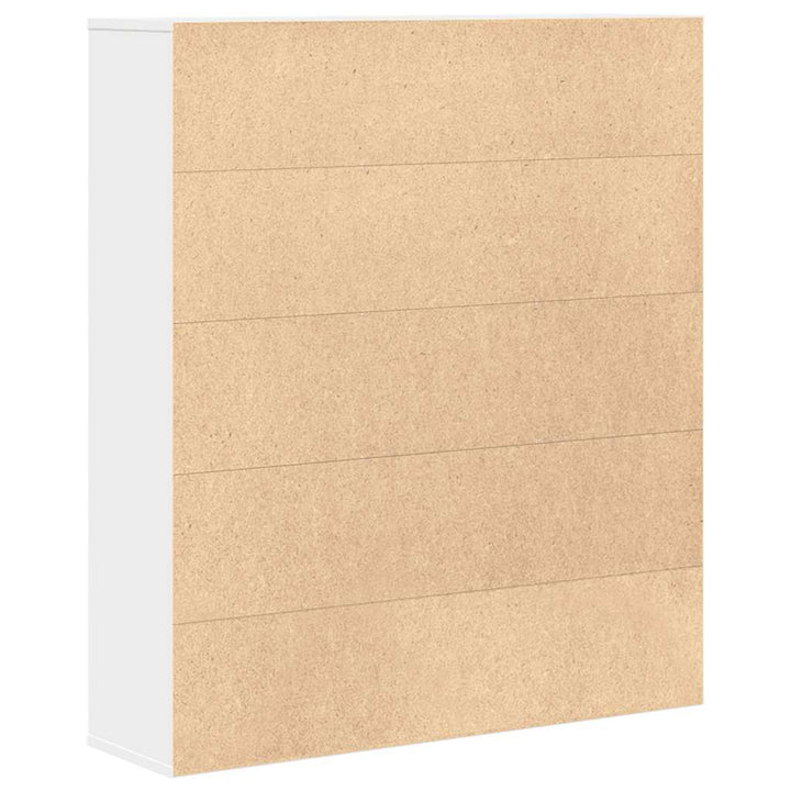 Bibliothèque 89X24X101,5 Cm Bois D'ingénierie Blanc