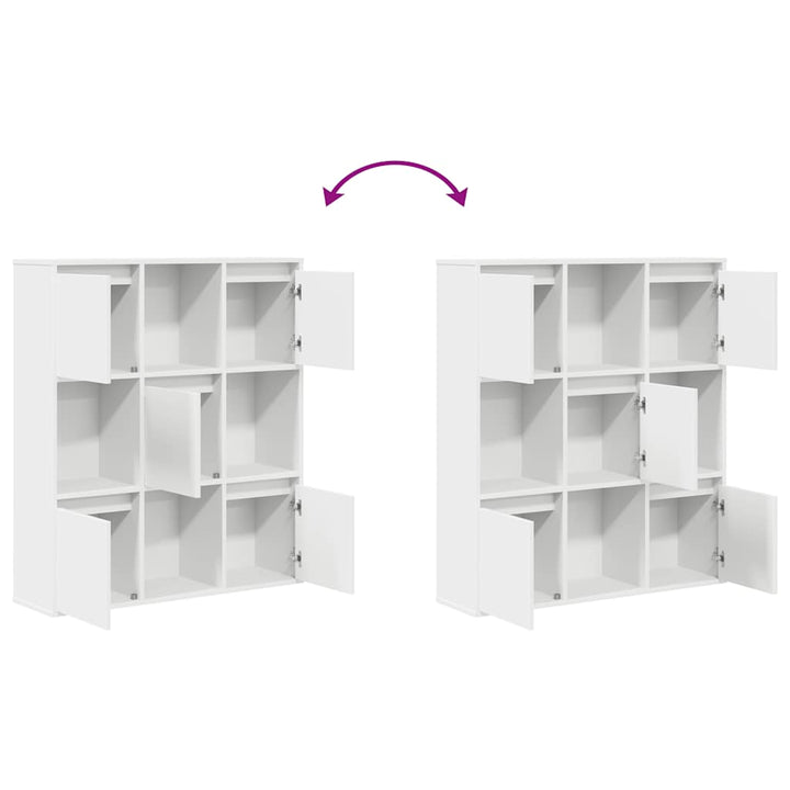 Bibliothèque 89X24X101,5 Cm Bois D'ingénierie Blanc