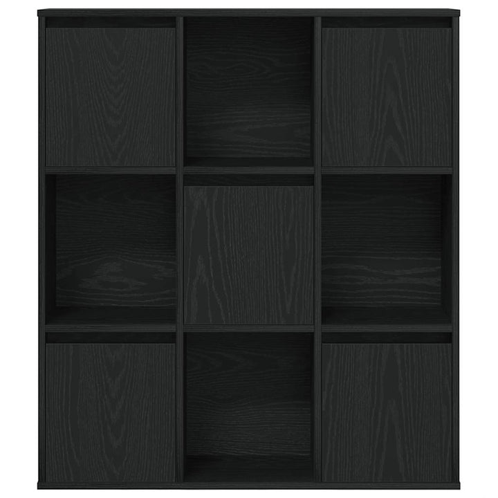 Bibliothèque Chêne 89X24X101,5 Cm Bois D'ingénierie Noir