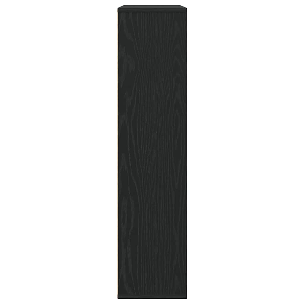 Bibliothèque Chêne 89X24X101,5 Cm Bois D'ingénierie Noir