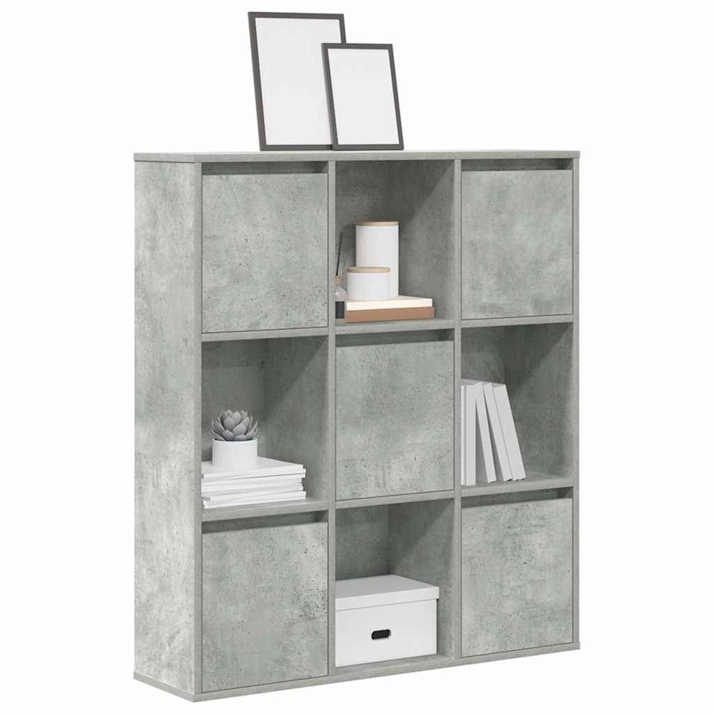 Bibliothèque 60X24X76,5 Cm Bois D'ingénierie Gris Béton