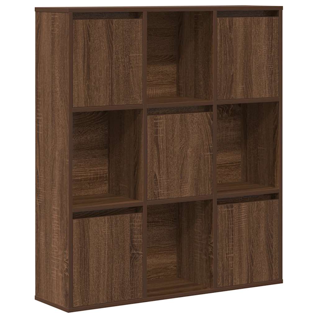 Bibliothèque 89X24X101,5 Cm Bois D'ingénierie Chêne Marron