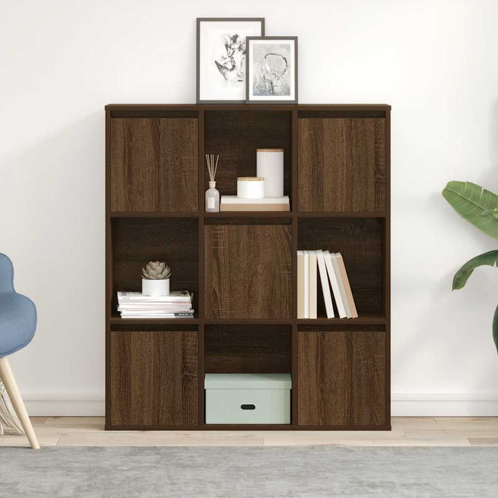 Bibliothèque 89X24X101,5 Cm Bois D'ingénierie Chêne Marron