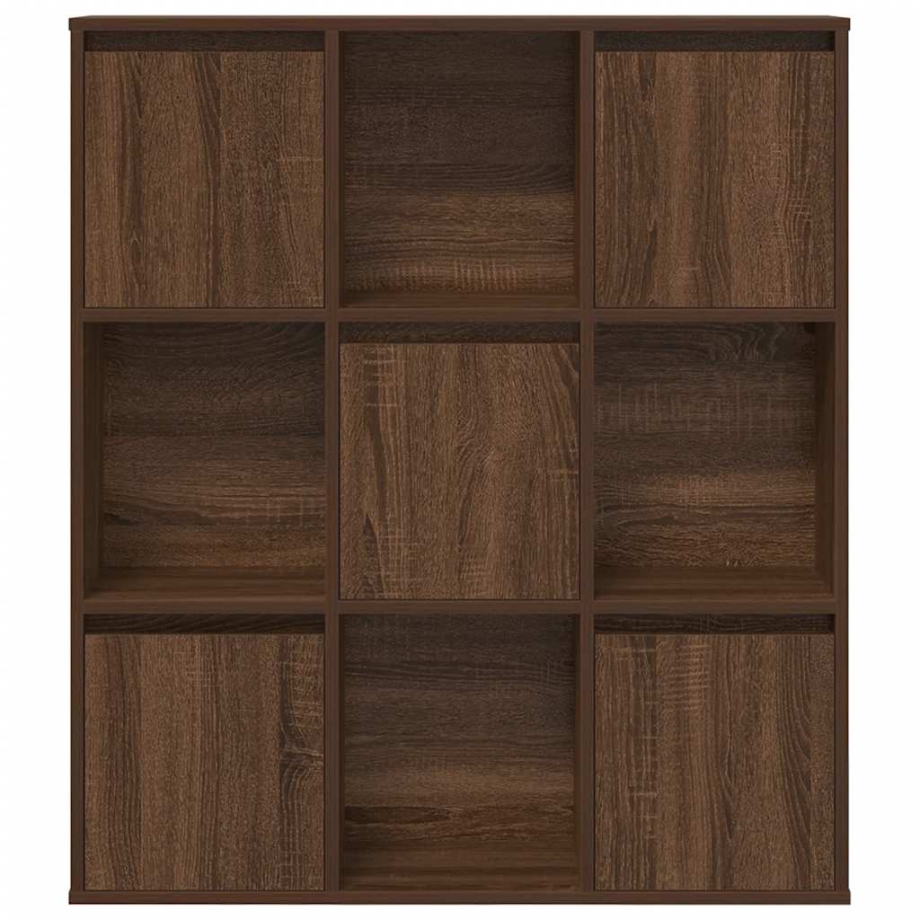 Bibliothèque 89X24X101,5 Cm Bois D'ingénierie Chêne Marron