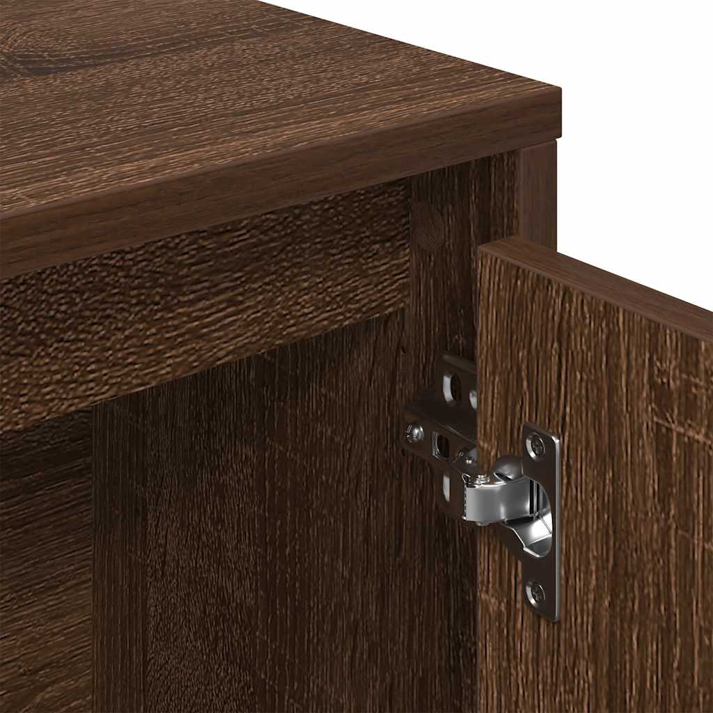 Bibliothèque 89X24X101,5 Cm Bois D'ingénierie Chêne Marron