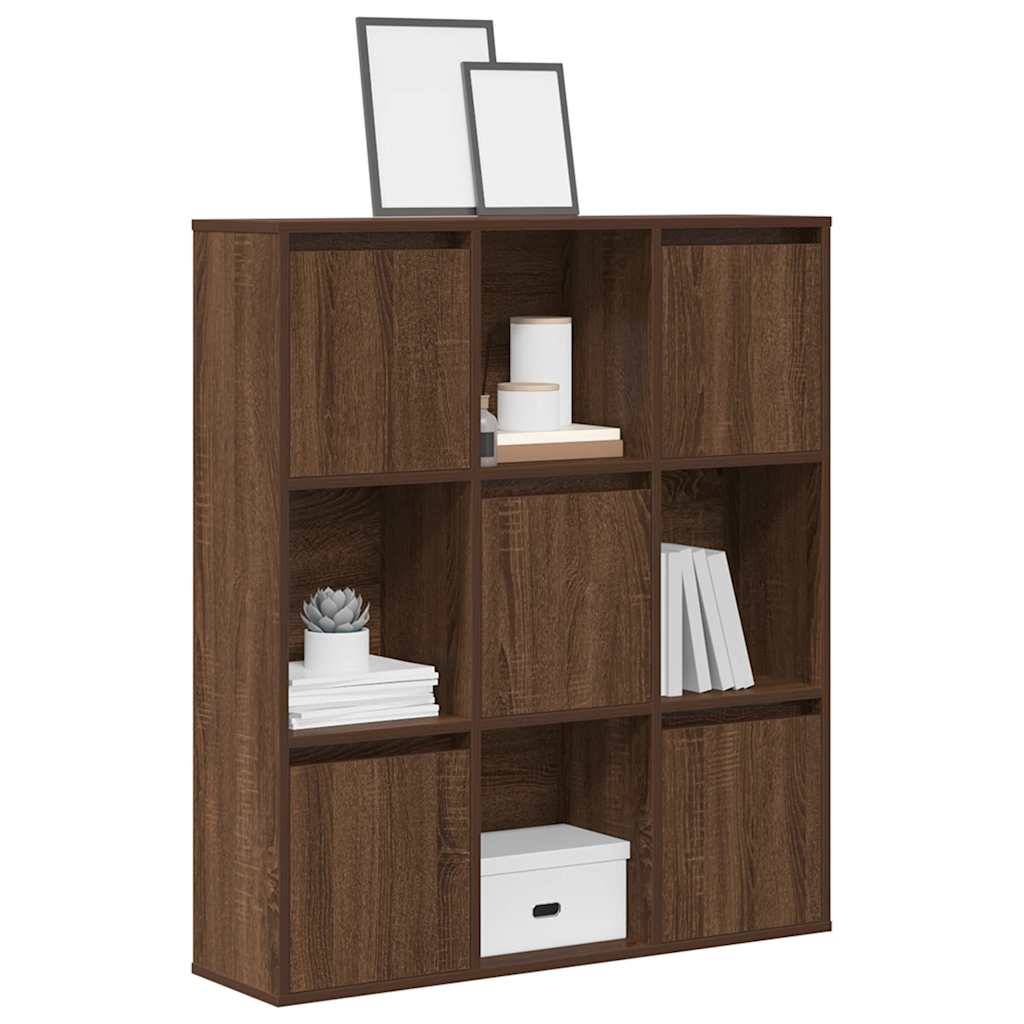 Bibliothèque 89X24X101,5 Cm Bois D'ingénierie Chêne Marron