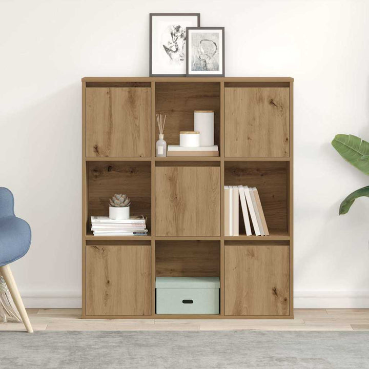 Bibliothèque 89X24X101,5 Cm Bois D'ingénierie Chêne Artisanal
