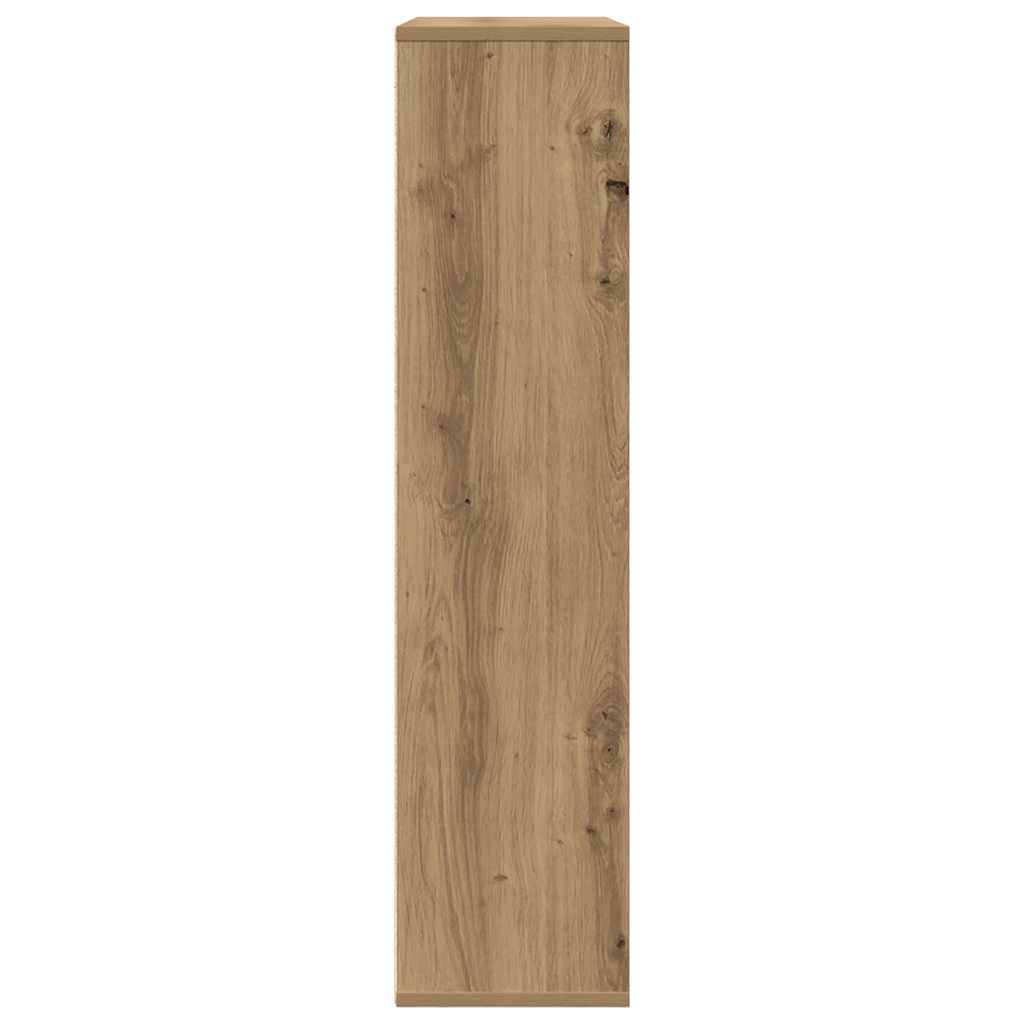 Bibliothèque 89X24X101,5 Cm Bois D'ingénierie Chêne Artisanal