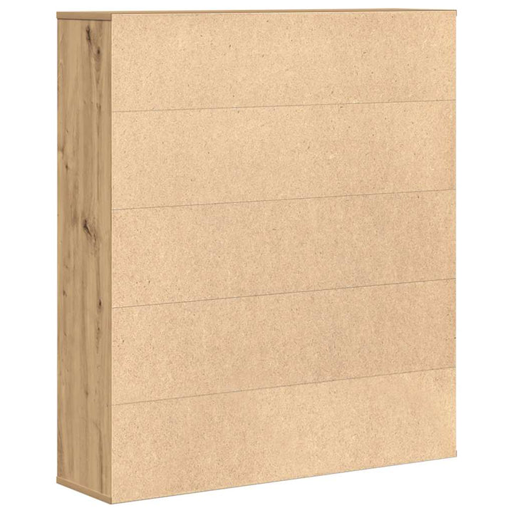 Bibliothèque 89X24X101,5 Cm Bois D'ingénierie Chêne Artisanal