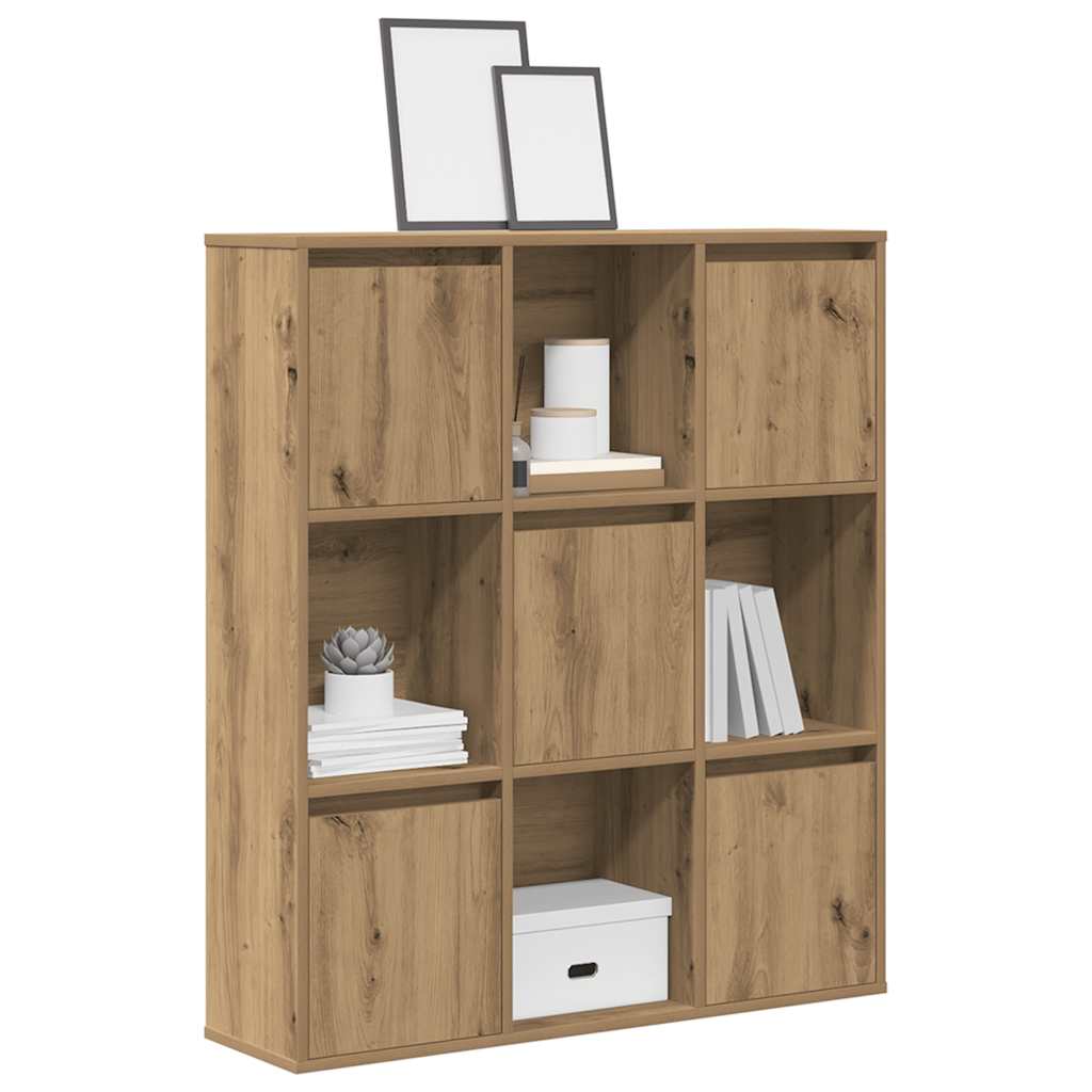 Bibliothèque 89X24X101,5 Cm Bois D'ingénierie Chêne Artisanal