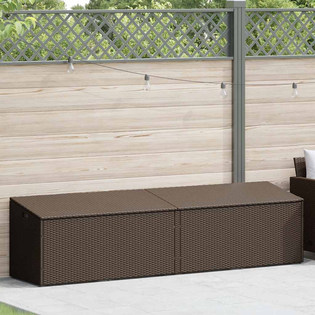 Boîte De Rangement De Jardin Résine Tressée