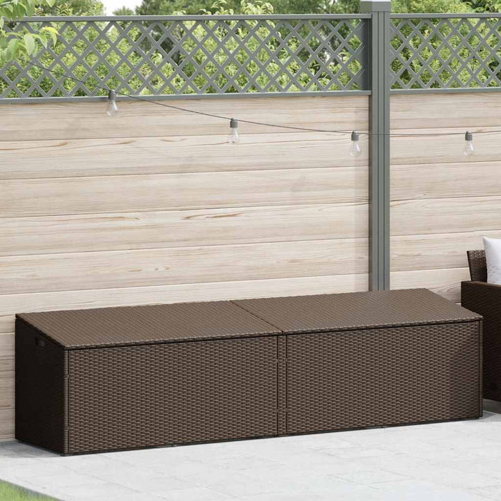 Boîte De Rangement De Jardin Résine Tressée