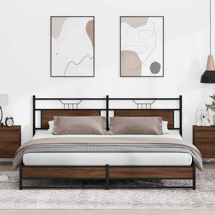 Cadre De Lit Sans Matelas Chêne Marron