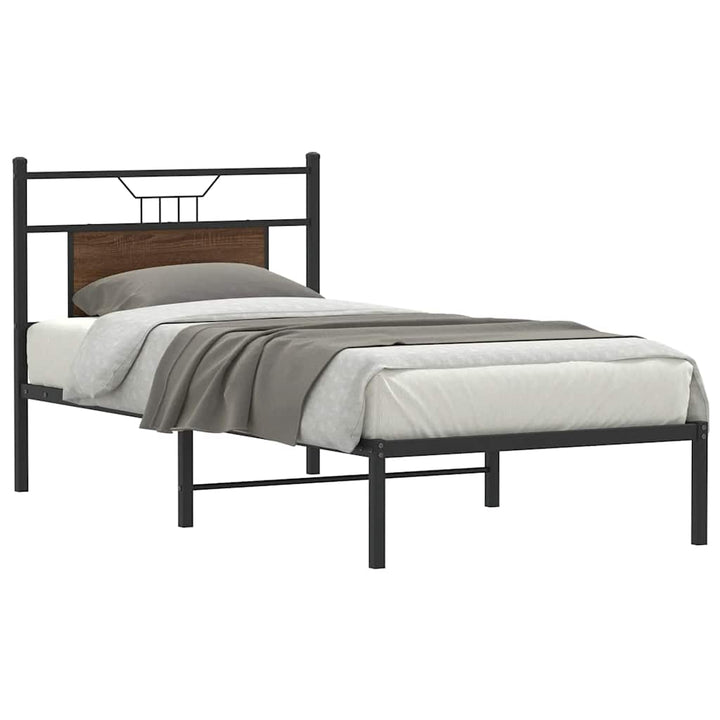 Cadre De Lit Sans Matelas Chêne Marron