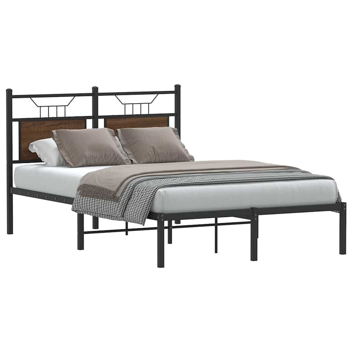 Cadre De Lit Sans Matelas Chêne Marron