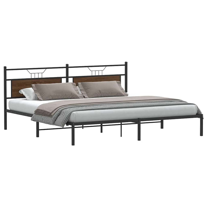 Cadre De Lit Sans Matelas Chêne Marron