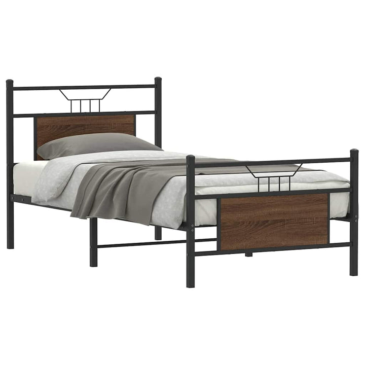 Cadre De Lit Sans Matelas Chêne Marron