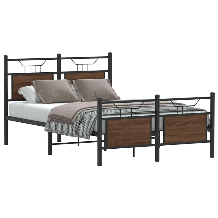Cadre De Lit Sans Matelas Chêne Marron