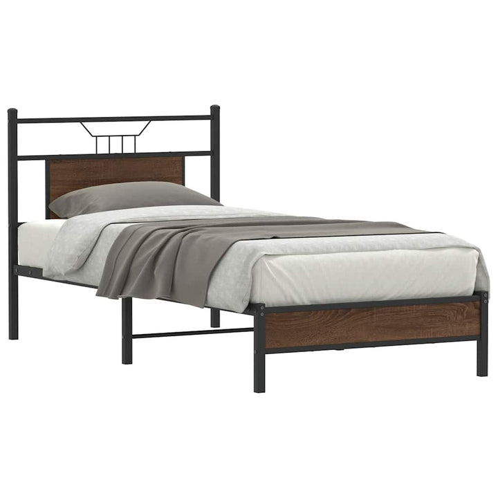Cadre De Lit Sans Matelas Chêne Marron