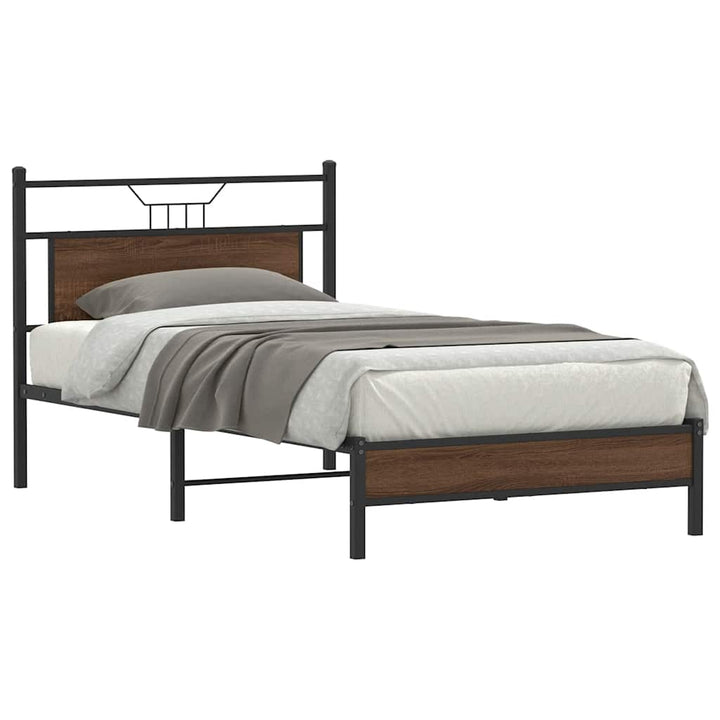 Cadre De Lit Sans Matelas Chêne Marron