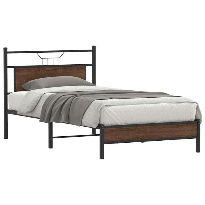Cadre De Lit Sans Matelas Chêne Marron