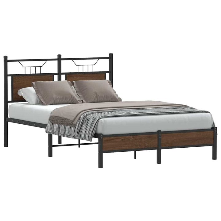 Cadre De Lit Sans Matelas Chêne Marron