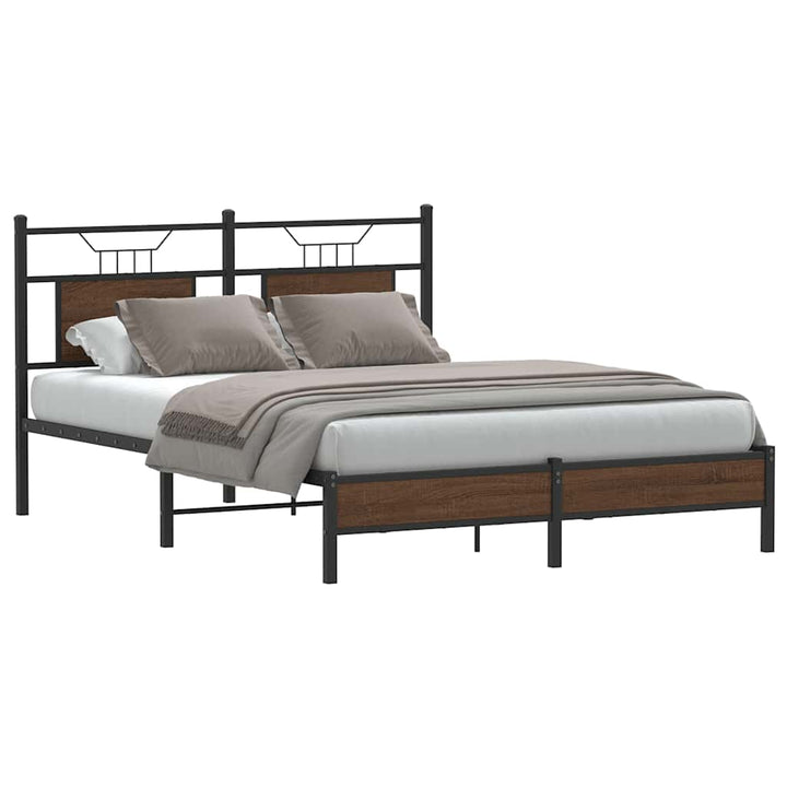 Cadre De Lit Sans Matelas Chêne Marron