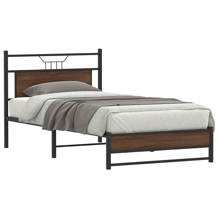 Cadre De Lit Sans Matelas Chêne Marron
