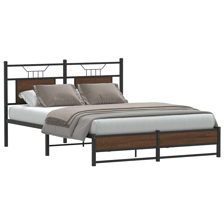 Cadre De Lit Sans Matelas Chêne Marron
