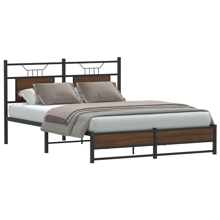 Cadre De Lit Sans Matelas Chêne Marron