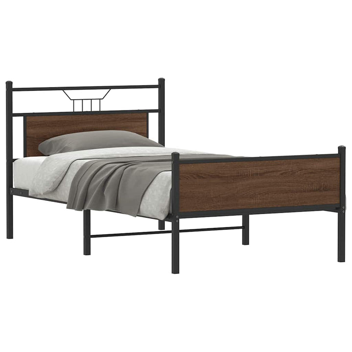 Cadre De Lit Sans Matelas Chêne Marron