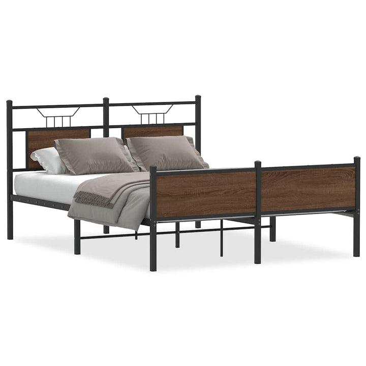 Cadre De Lit Sans Matelas Chêne Marron