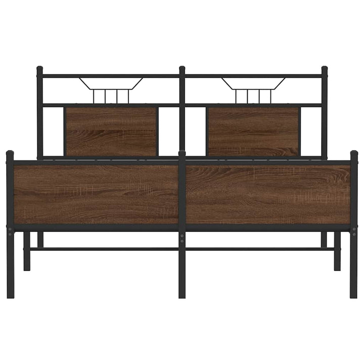 Cadre De Lit Sans Matelas Chêne Marron