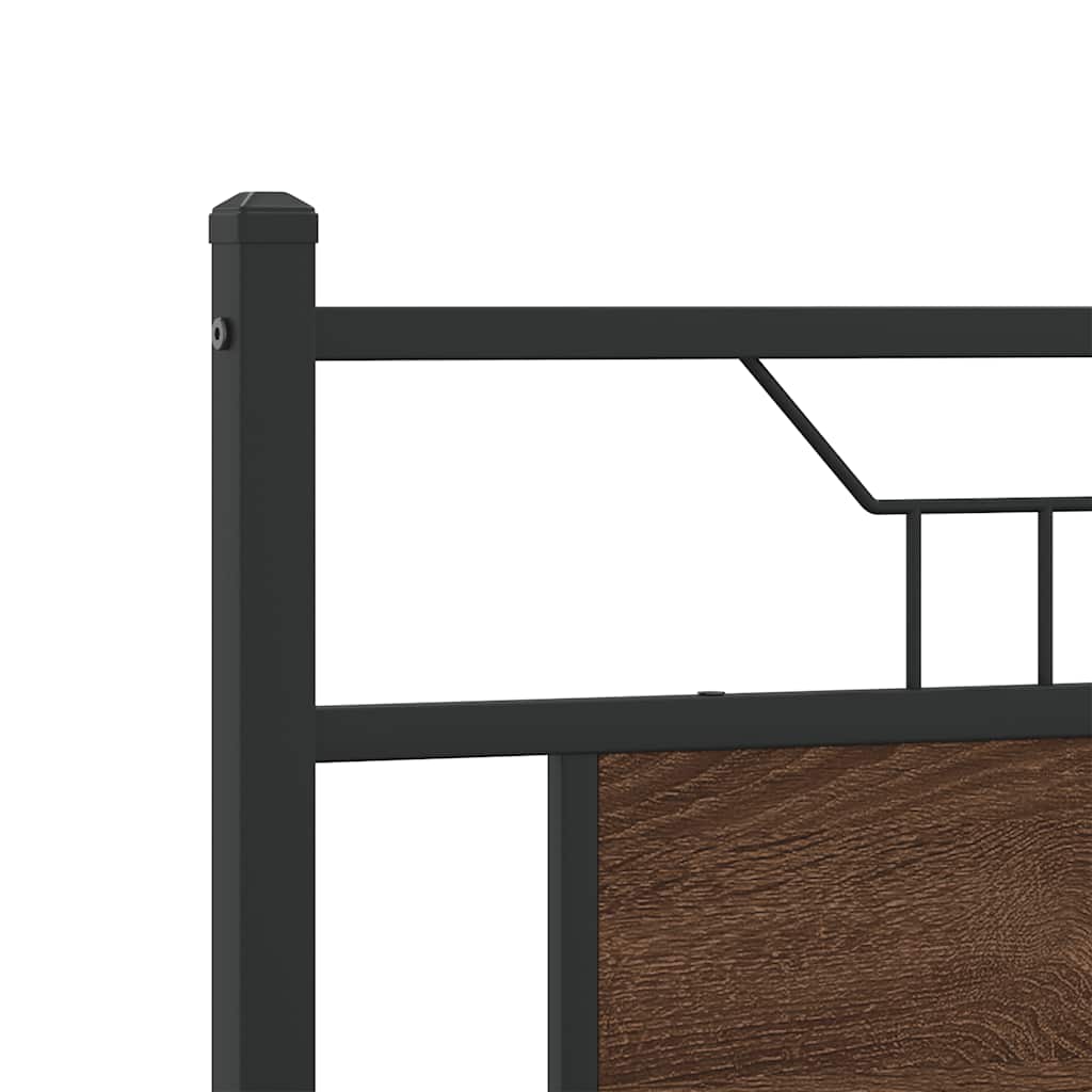 Cadre De Lit Sans Matelas Chêne Marron