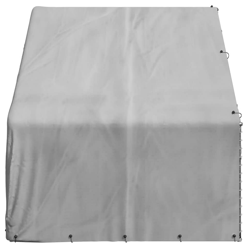 Chenil D'extérieur Pour Chiens Housse 3X2X1,9 M Acier Galvanisé