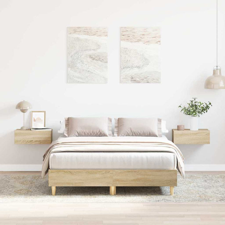 Cadre De Lit Sans Matelas Chêne Sonoma