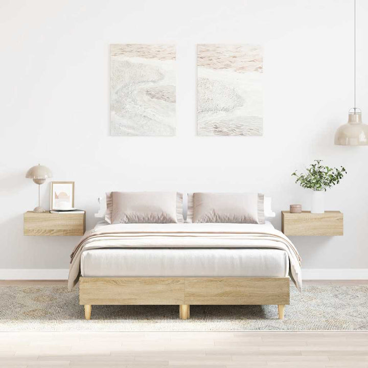 Cadre De Lit Sans Matelas Chêne Sonoma