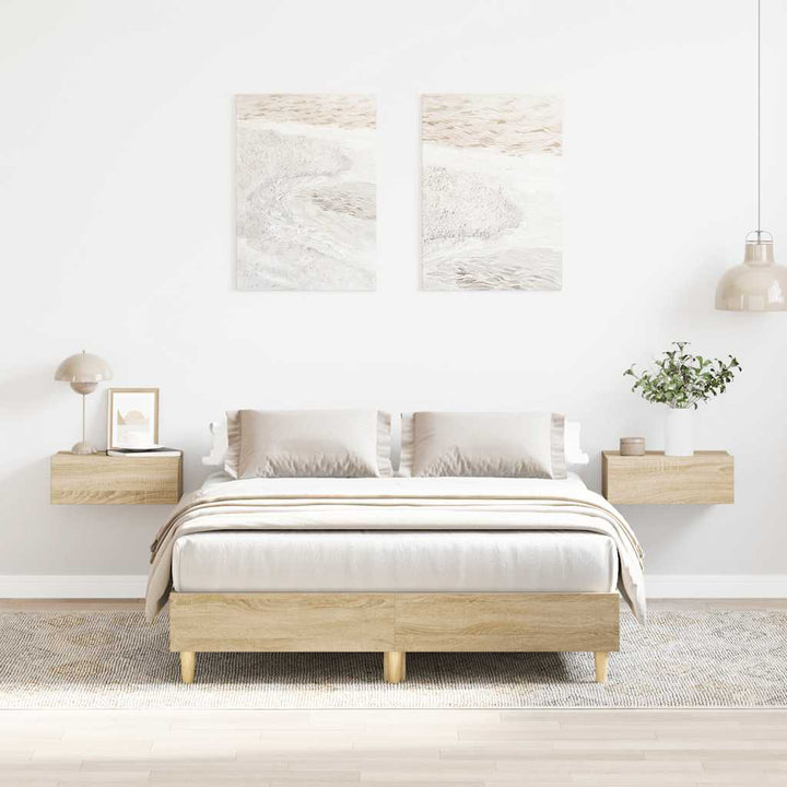 Cadre De Lit Sans Matelas Chêne Sonoma