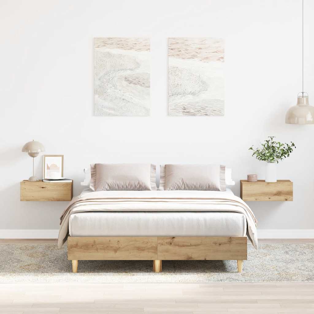 Cadre De Lit Sans Matelas Chêne Artisanal Artisian Oak