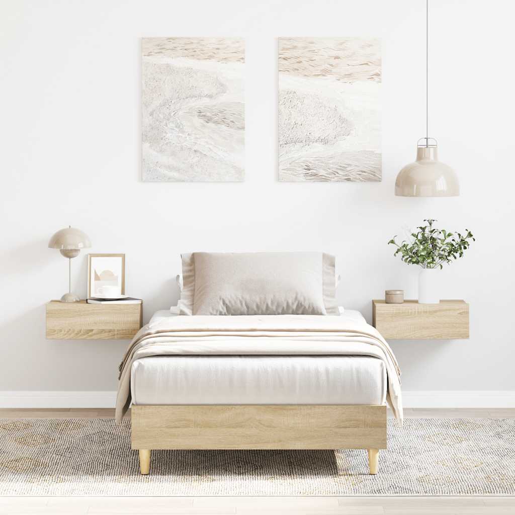 Cadre De Lit Sans Matelas Chêne Sonoma