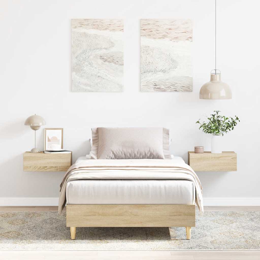 Cadre De Lit Sans Matelas Chêne Sonoma