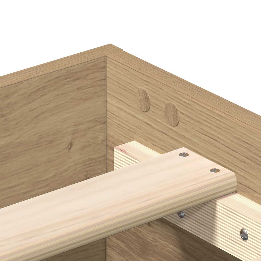 Cadre De Lit Sans Matelas Chêne Artisanal Artisian Oak