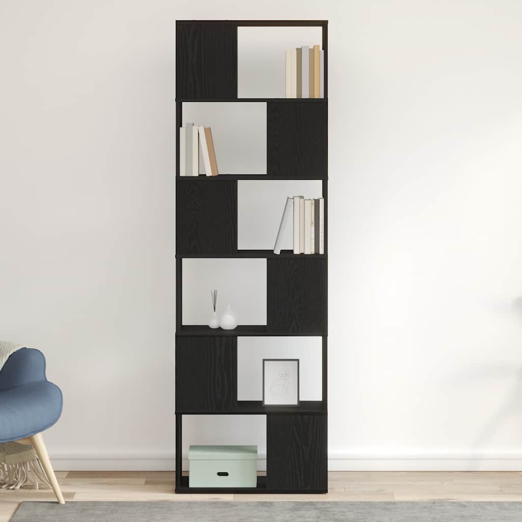 Bibliothèque/Séparateur De Pièce Chêne Noir