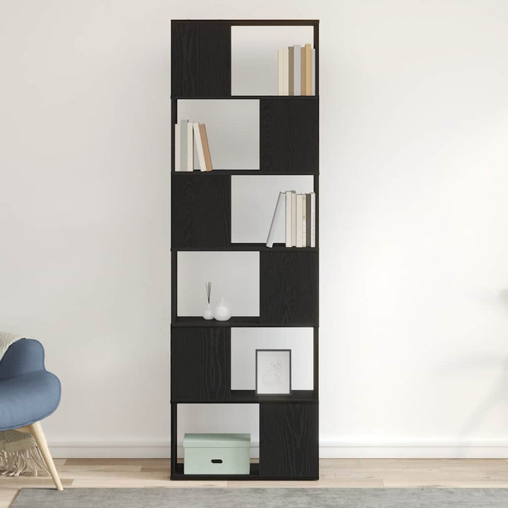 Bibliothèque/Séparateur De Pièce Chêne Noir