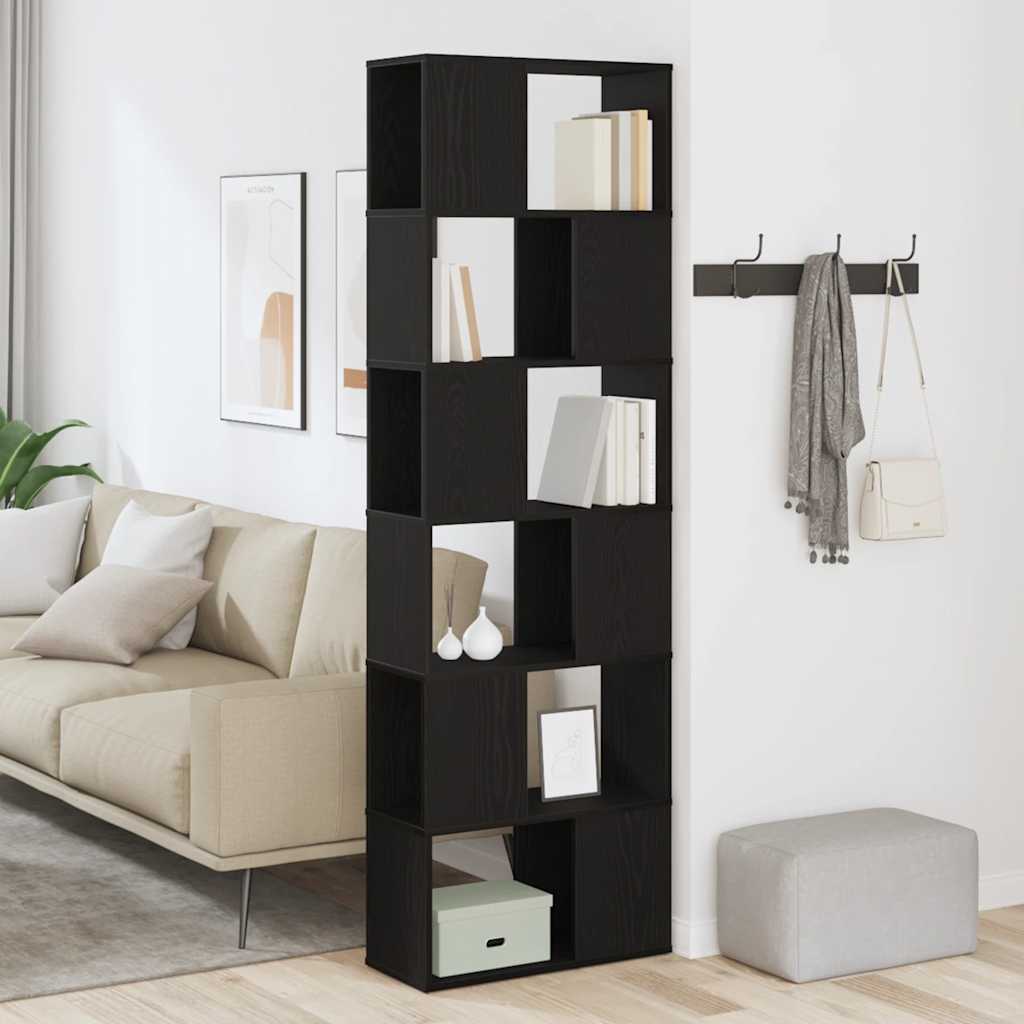 Bibliothèque/Séparateur De Pièce Chêne Noir