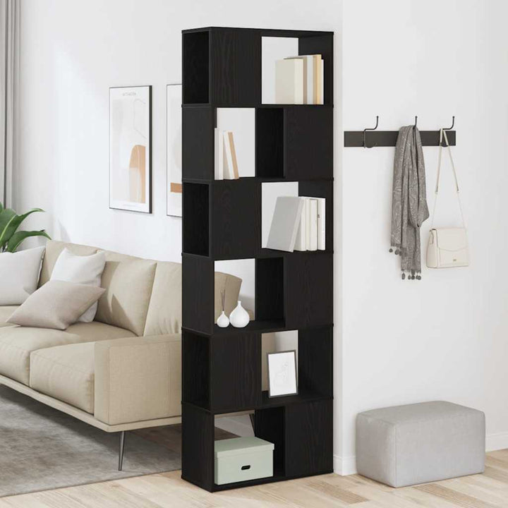 Bibliothèque/Séparateur De Pièce Chêne Noir